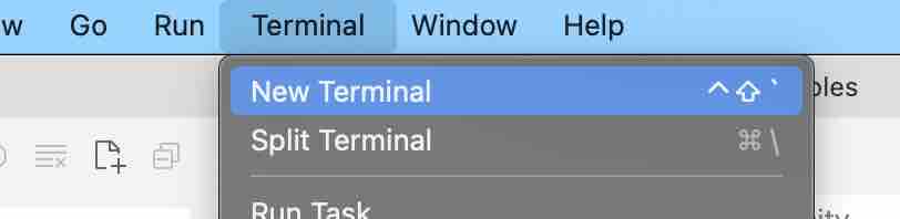 Create a new folder using Terminal VS Code